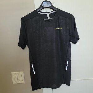 CycleBar by Ava Active unisex dri-fit tee shirt with reflective stripes.